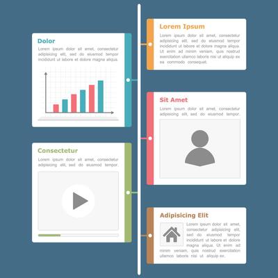 Timeline infographics design template, flat design