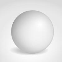 Matted gray sphere vector