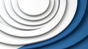 A blue and white abstract background with a circular shape photo