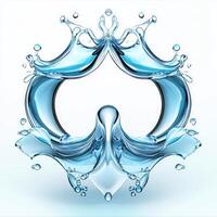 Water splash, illustration photo