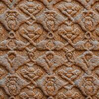 Close up of a brown and white patterned fabric photo