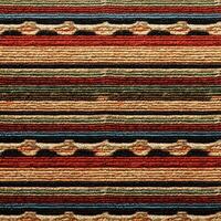 A colorful rug with stripes photo