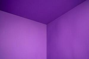 Minimal purple background with copy space for presentations and designs. photo