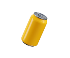 Soda Can icon 3d render concept of Soft Drink Can, carbonated drinks, Ideal for beverage marketing, summer drinks can illustration png