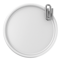 A white plate with a clip on it png