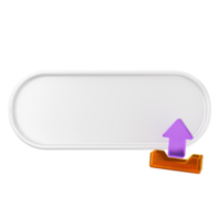 An empty white plate with an arrow pointing to it png