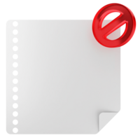 A white sheet with a red circle on it png