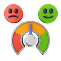 A meter with three different faces on it png