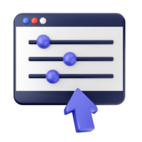 A blue arrow pointing to a button on a computer screen png