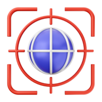 A globe with a red and blue cross on it png