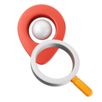 Search for a location with a magnifying glass png