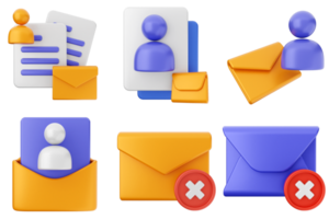 Email icon set png