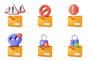 A set of icons that include a lock, a skull, a lock, a key, and png