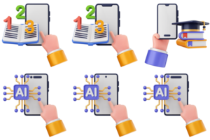 A set of four images showing different types of ai png
