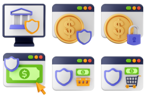 A set of icons depicting various types of security png