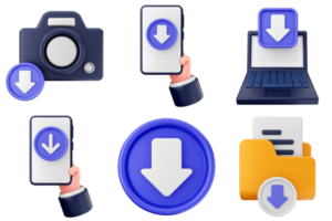 A set of icons that include a laptop, phone, and a computer png