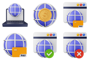 A set of icons depicting various types of payment png