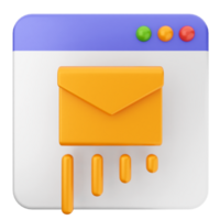 Mail app icon with orange envelope png