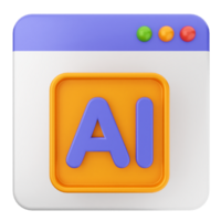 A colorful icon with the word ai on it png