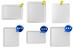 White blank square with speech bubble png