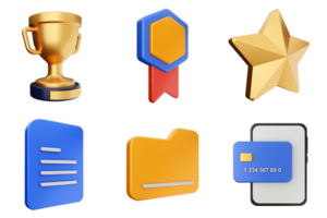 A set of icons for a mobile app png