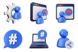 A set of icons that include a laptop, a computer, and a person png