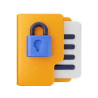 The file folder icon with a padlock and a lock png