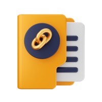 A folder with a link icon on it png