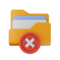 File manager icon with a red cross png