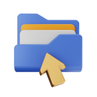 A folder with an arrow pointing to it png
