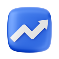A blue button with an arrow pointing upward png
