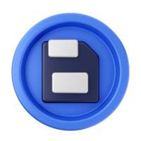 A blue disk with a file icon on it png