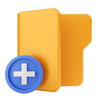 A folder with a plus sign on it png