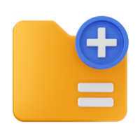 A folder icon with a plus sign and a cross png