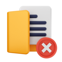 A yellow folder with a red cross and a document png