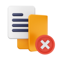 A file with a red cross and a yellow check mark png