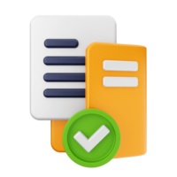 A document with a check mark and a green check mark png