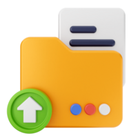 A folder with an arrow and a file png