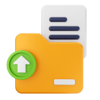 Folder icon with an arrow and a file png