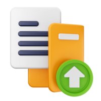 A file with an arrow pointing up and a folder with a green arrow png