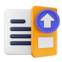 A file with an arrow pointing up and a blue button png