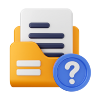 File folder icon with question mark png