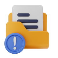 File folder icon with exclamation mark png