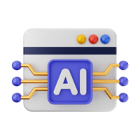 Ai icon with ai symbol and ai symbol png