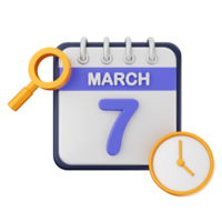 Calendar icon with magnifying glass and clock png