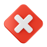 A red and white cross with an x on it png