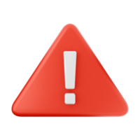 A red triangle with an exclamation sign on it png