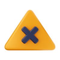 A triangle with an x on it png