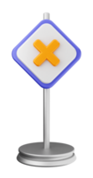 A sign with an x and an x on it png