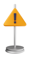 A yellow triangle with an exclamation mark on top png